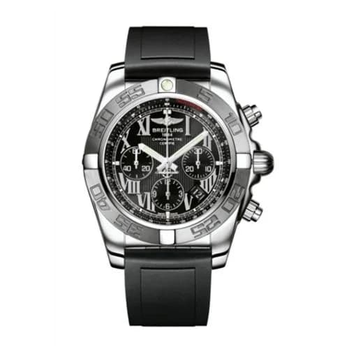 Chronomat 44 Stainless Steel / Black - Roman / Rubber