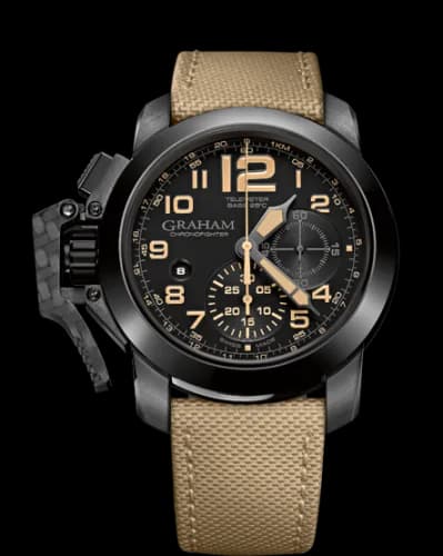 Chronofighter Oversize Black Sahara