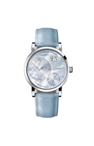 Kleine Lange 1 White Gold / Blue Mother of Pearl
