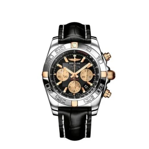 Chronomat 44 Stainless Steel / Rose Gold / Black
