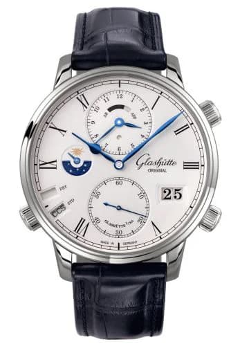 Senator Cosmopolite White Gold / Silver / Alligator / Folding