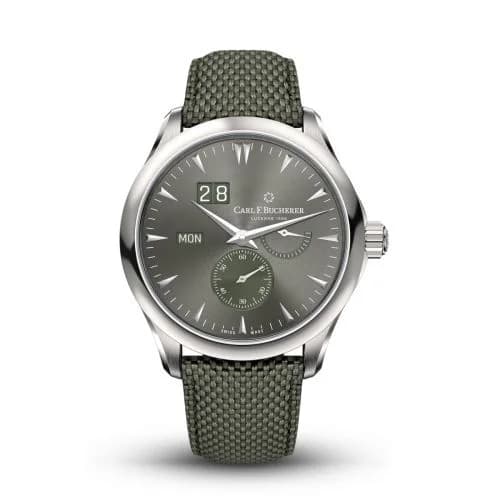 Manero Peripheral BigDate Stainless Steel / Grey