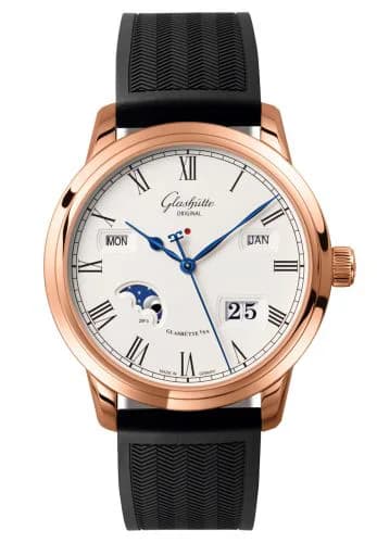 Senator Perpetual Calendar Red Gold / Silver / Rubber / Folding