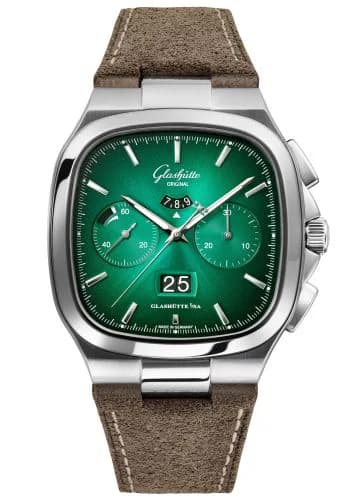 Seventies Chronograph Panorama Date Green / Nubuck / Folding