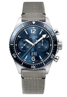 SeaQ Chronograph Stainless Steel / Blue / Synthetic - Folding