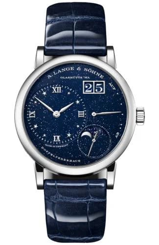 Kleine Lange 1 Moonphase White Gold / Gold-Flux