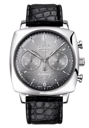 Sixties Square Chronograph Stainless Steel / Rock