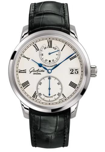 Senator Chronometer White Gold / Silver / Alligator / Pin