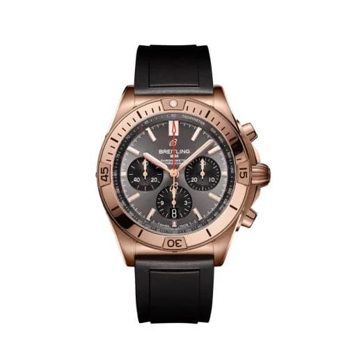 Chronomat B01 42 Red Gold / Anthracite / Rubber