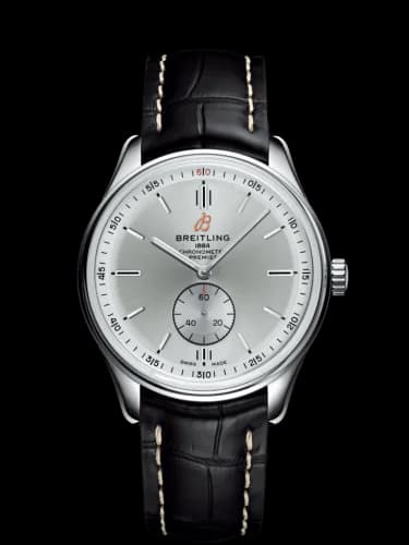 Premier Automatic 40 Stainless Steel / Silver / Croco Black / Folding