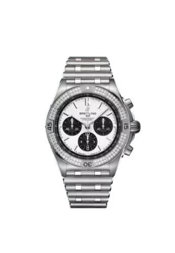 Chronomat B01 42 Stainless Steel - Diamond / White / Rubber