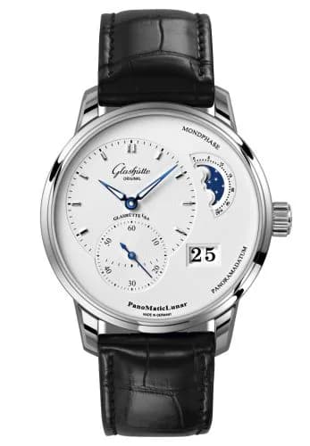 PanoMatic Lunar Stainless Steel / Silver / Alligator / Folding