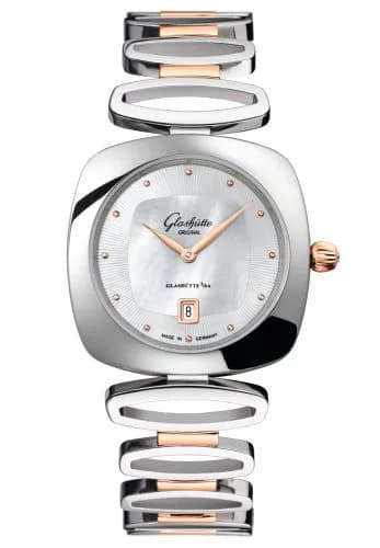 Pavonina Date Stainless Steel / Red Gold / MOP / Bracelet