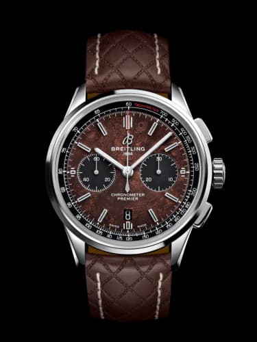 Premier B01 Chronograph 42 Bentley Centenary Stainless Steel / Wood / Calf / Folding