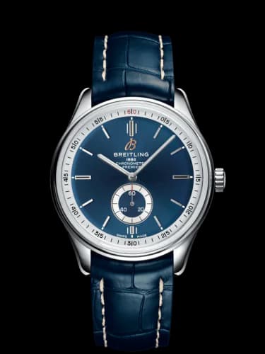 Premier Automatic 40 Stainless Steel / Blue / Croco Blue / Folding