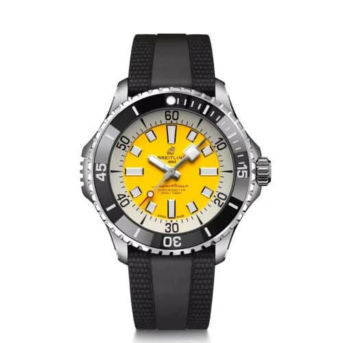 SuperOcean Automatic 46 Stainless Steel / Yellow / UK / Rubber