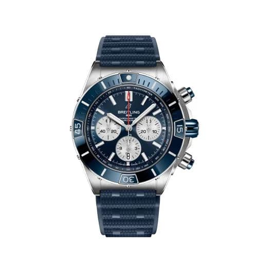 Super Chronomat B01 44 Stainless Steel / Blue / Rubber