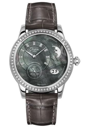 PanoMatic Luna Stainless Steel / Diamond / Tahiti MOP / Alligator / Pin