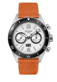 SeaQ Chronograph Stainless Steel / Silver Screen / Synthetic - Pin