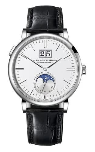 Saxonia Moonphase White Gold / Silver