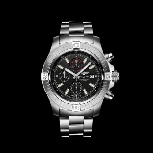 Avenger Chronograph 48 Stainless Steel / Black / Bracelet