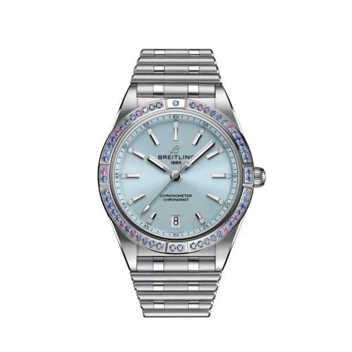 Chronomat Automatic 36 Stainless Steel - White Gold / Ice Blue / South Sea / Bracelet
