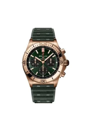 Chronomat B01 42 Red Gold / Green / Rubber