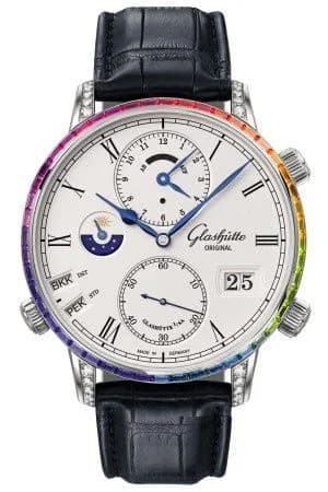 Senator Cosmopolite White Gold / Rainbow / Alligator / Folding