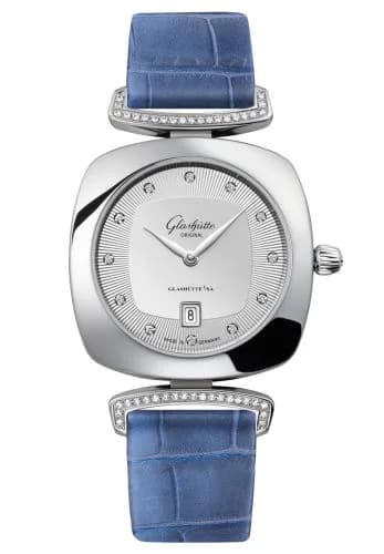 Pavonina Date Stainless Steel / Diamond / Silver / Alligator