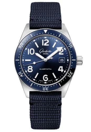 SeaQ Date Stainless Steel / Blue / Synthetic - Folding