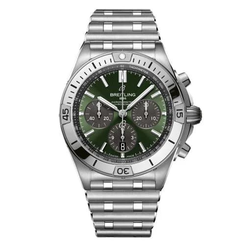 Chronomat B01 42 Titanium / Green / Watches of Switzerland