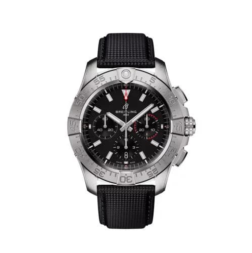 Avenger B01 Chronograph 44 Stainless Steel / Black / Strap