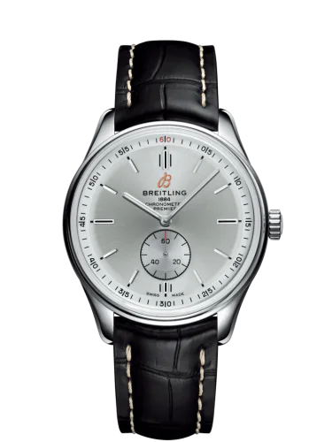 Premier Automatic 40 Stainless Steel / Silver / Croco Black / Tang