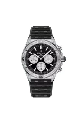 Chronomat B01 42 Stainless Steel - Diamond / Black / Rubber