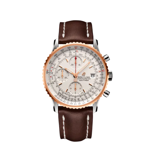 Navitimer 1 Chronograph 41 Stainless Steel / Red Gold / Silver / Croco / Pin