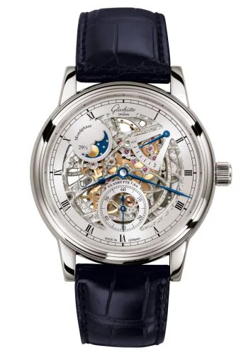 Senator Moon Phase White Gold / Skeleton / Alligator / Folding