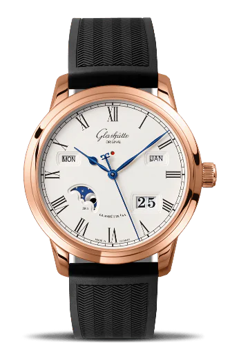 Senator Perpetual Calendar Red Gold / Silver / Rubber / Folding