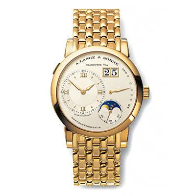 Lange 1 Moonphase Yellow Gold / Silver / Bracelet