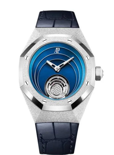 Audemars Piguet Royal Oak Concept Frosted Gold Flying Tourbillon White Gold / Blue