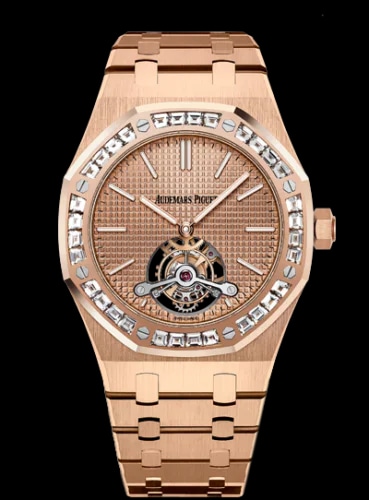 Royal Oak Ultra Thin Tourbillon Pink Gold / Baguette / Westime
