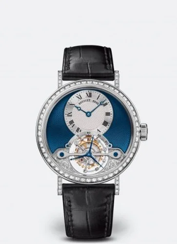 Tourbillon 3358 White Gold - Diamond / Silver - Blue