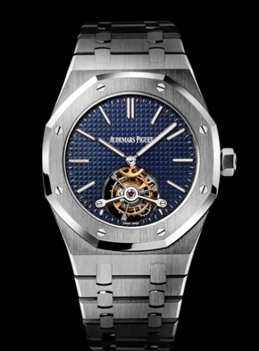 Royal Oak Ultra Thin Tourbillon Stainless Steel / Blue