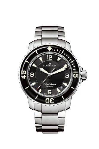 Fifty Fathoms Automatique Stainless Steel / Black / Bracelet
