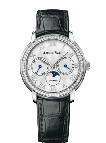 Jules Audemars Day & Date White Gold / Diamond / Silver
