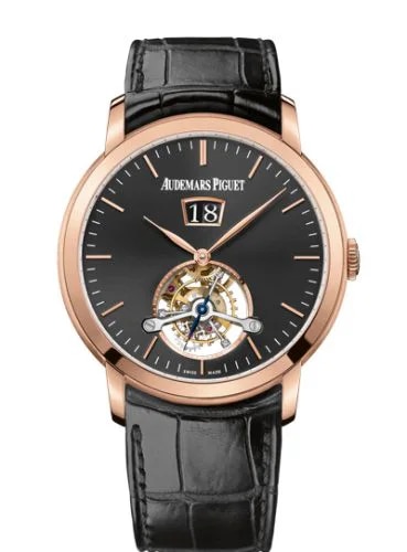 Jules Audemars Tourbillon Grande Date Pink Gold / Black