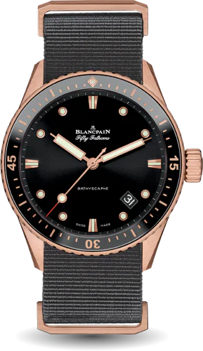 Fifty Fathoms Bathyscaphe Sedna Gold / Black / Grey Nato