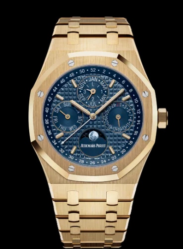 Royal Oak Perpetual Calendar 41 Yellow Gold / Blue