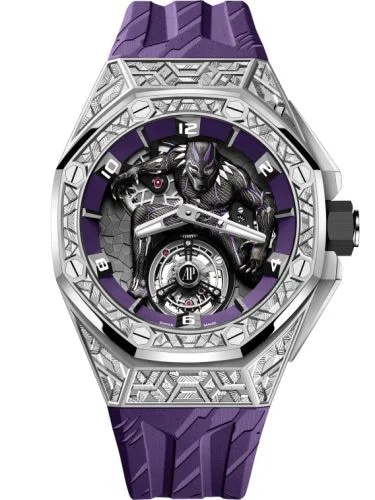 Royal Oak Concept Black Panther Flying Tourbillon White Gold