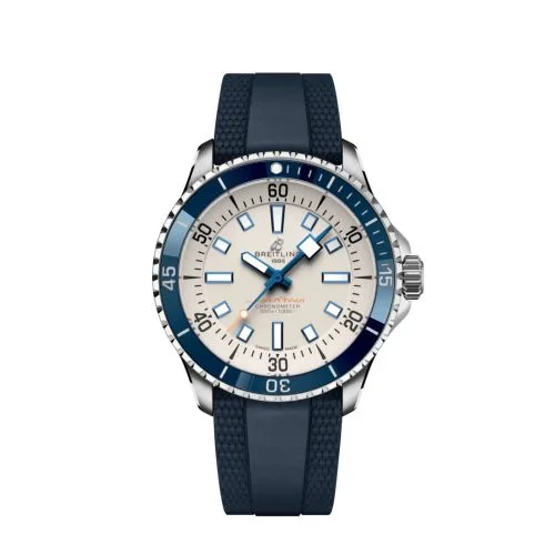 SuperOcean Automatic 42 Stainless Steel / White / Rubber
