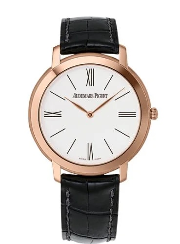Jules Audemars Extra-Thin Pink Gold / White